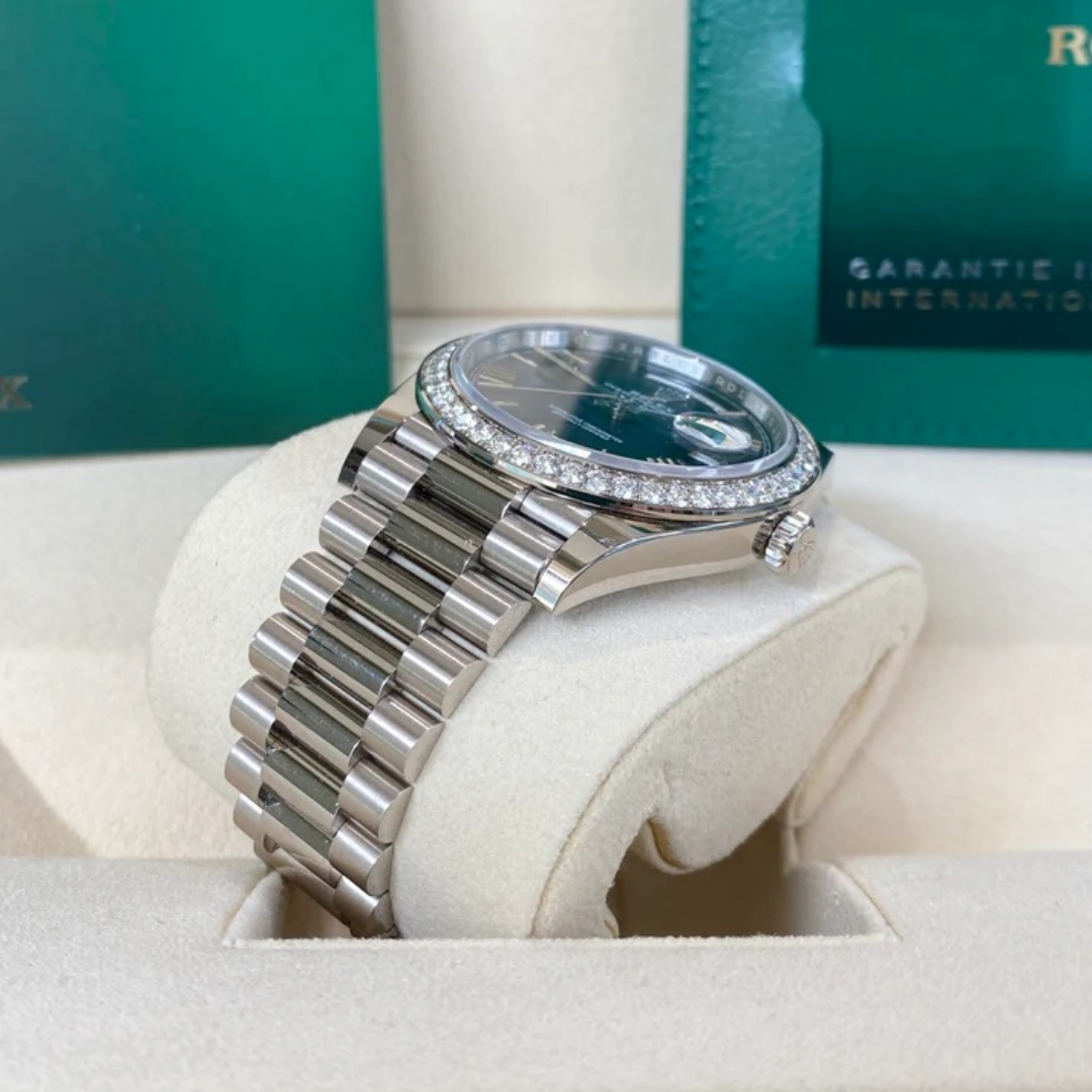 RLX Day-Date 40mm 228349RBR-0005 Bright Blue Dial President Bracelet - LITELUX