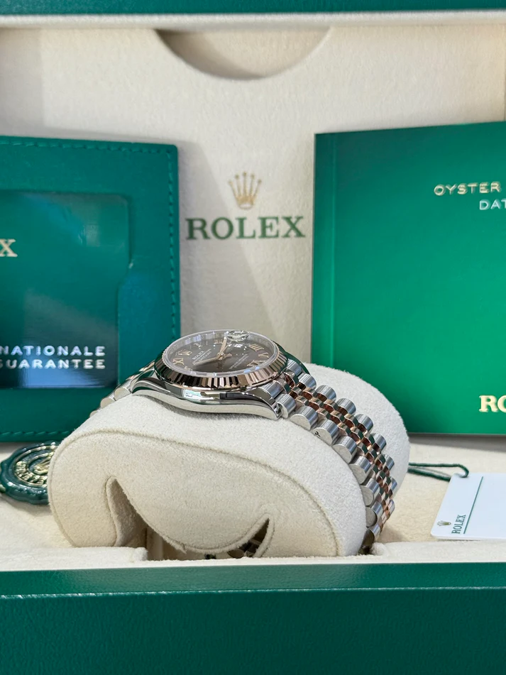 RLX Datejust m278271-0019/0020 Aubergine 31mm Dial Oyster Bracelet Watch - LITELUX