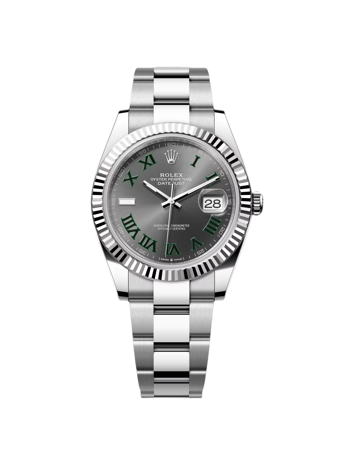 RLX Datejust 41mm 126334 Slate Roman Jubilee Stainless Steel Mens Watch - LITELUX