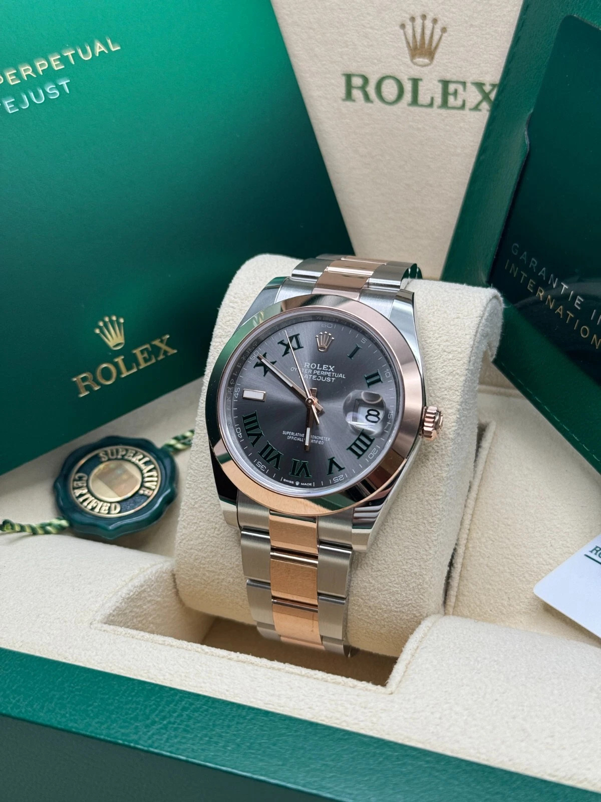 RLX Datejust 41mm 126331 Oyster Band Steel and Everose Gold Men’s Watch - LITELUX