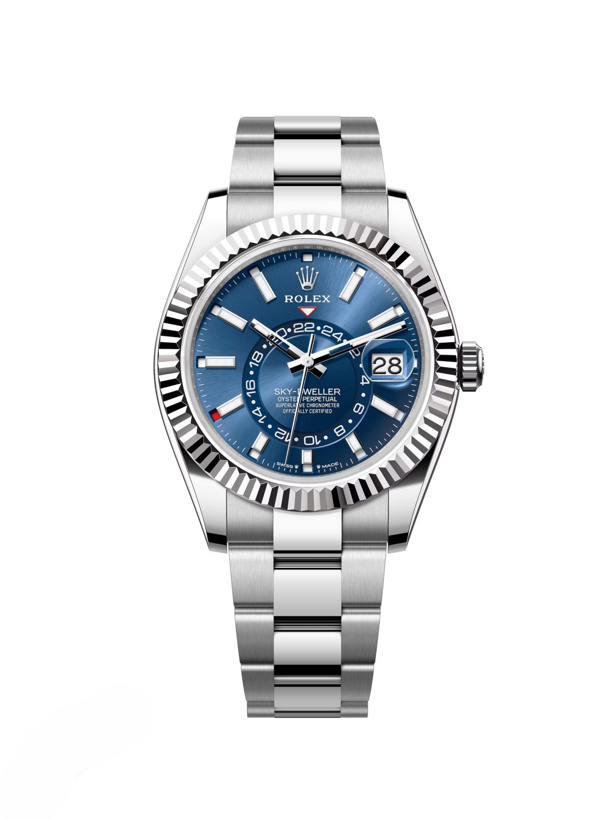 RLX Sky-Dweller 42mm 336934-0005 Stainless Steel Blue Dial Jubilee - LITELUX