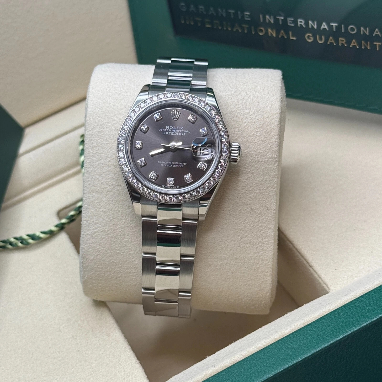 RLX Lady-Datejust 28mm 279384RBR Dark Gray set with Diamonds - LITELUX