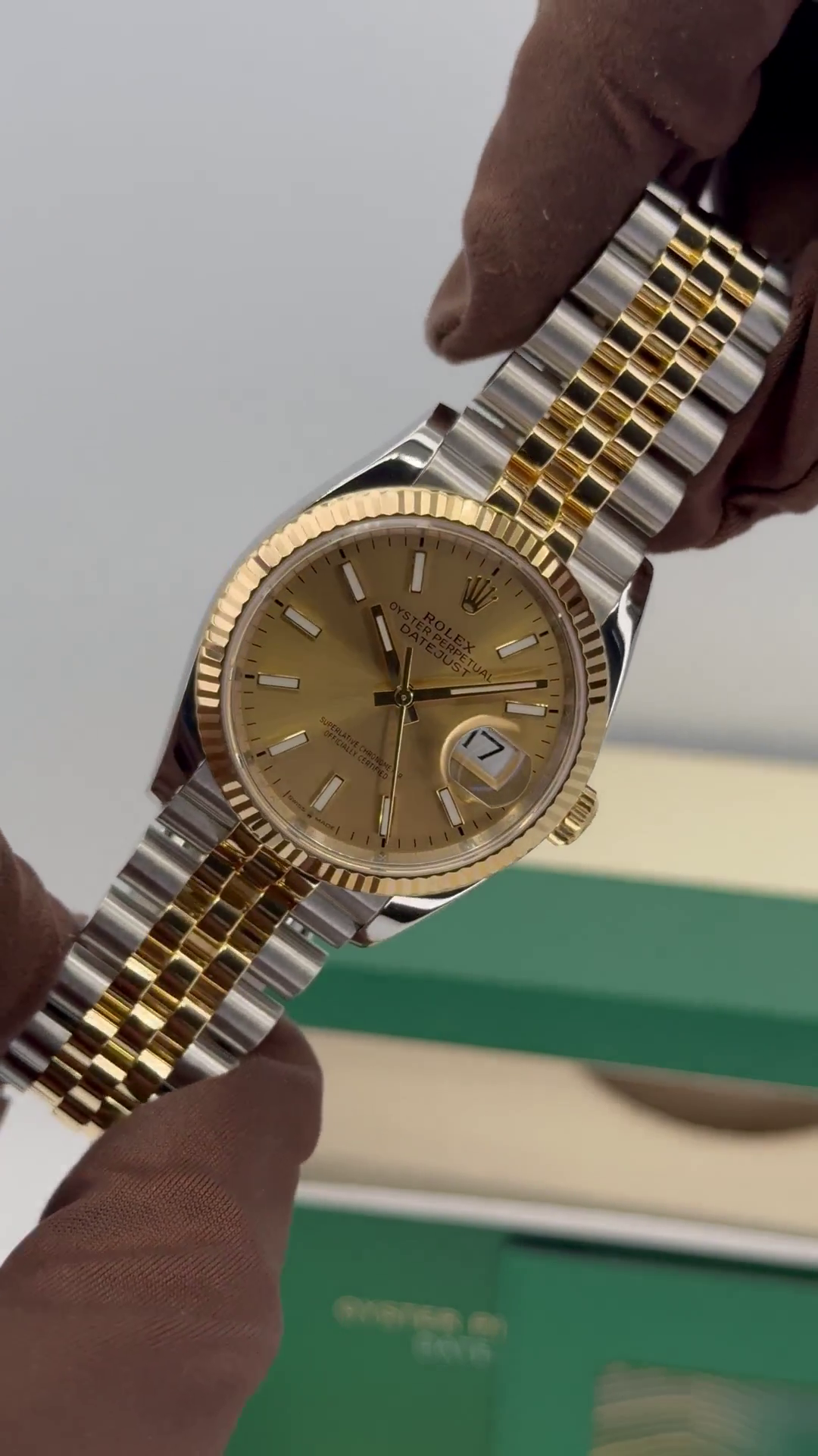 RLX Datejust 36mm 126233 Champagne Dial Jubilee Bracelet Watch - LITELUX