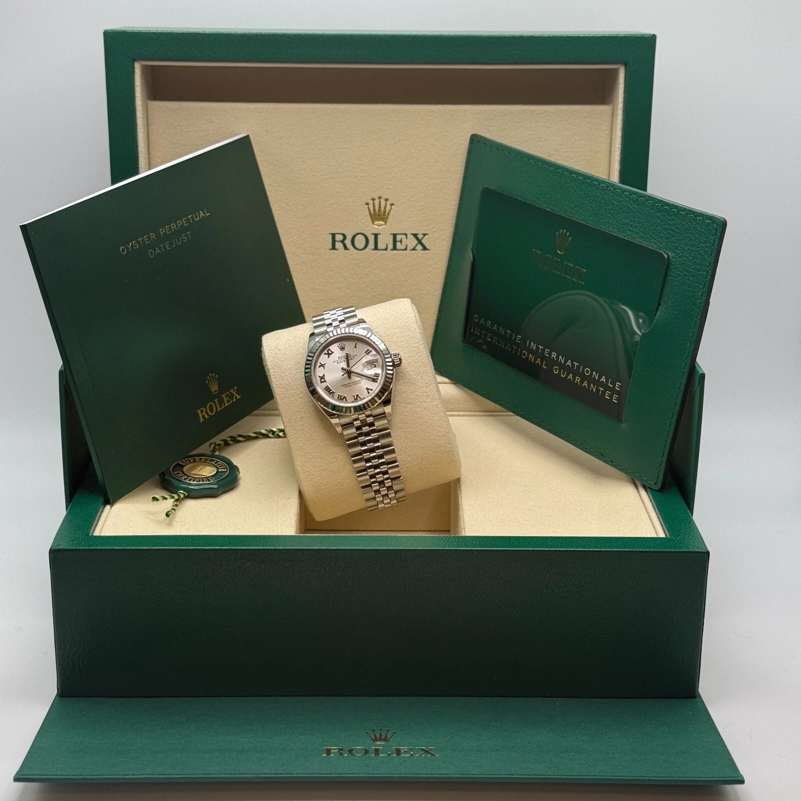 RLX Lady-Datejust 28mm 279174 Silver Roman Dial Oyster Bracelet - LITELUX