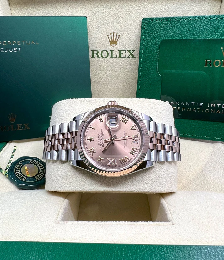 RLX Datejust 36mm 126231 Rose Dial Oyster Bracelet - LITELUX
