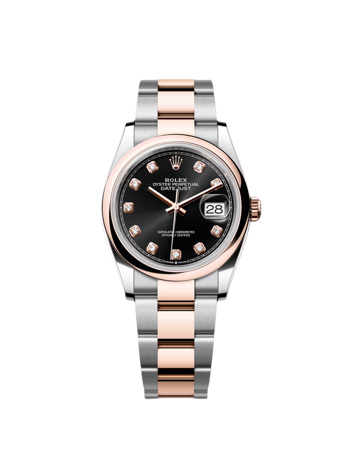 RLX Datejust 36mm 126201 Bright Black Dial Jubilee Bracelet Watch - LITELUX