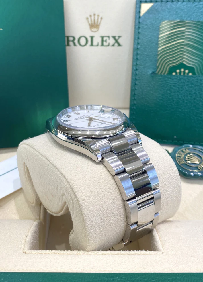 RLX Datejust 36mm 126200 Stainless Steel White Roman Dial Oyster - LITELUX