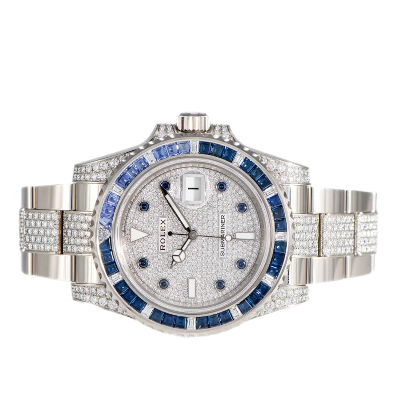 Rolex Submariner Date 40mm 116659SABR Blue Sapphire and Diamond Bezel Diamond Dial - LITELUX