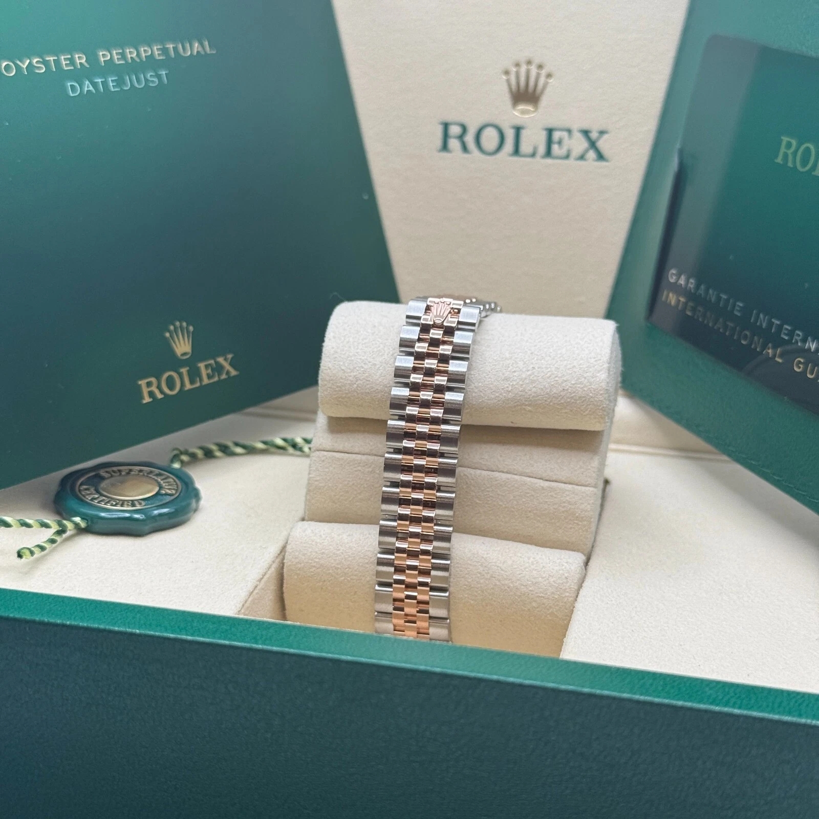 RLX Lady-Datejust 28mm 279171 Aubergine Diamond Oyster Stainless Steel and Rose Gold - LITELUX