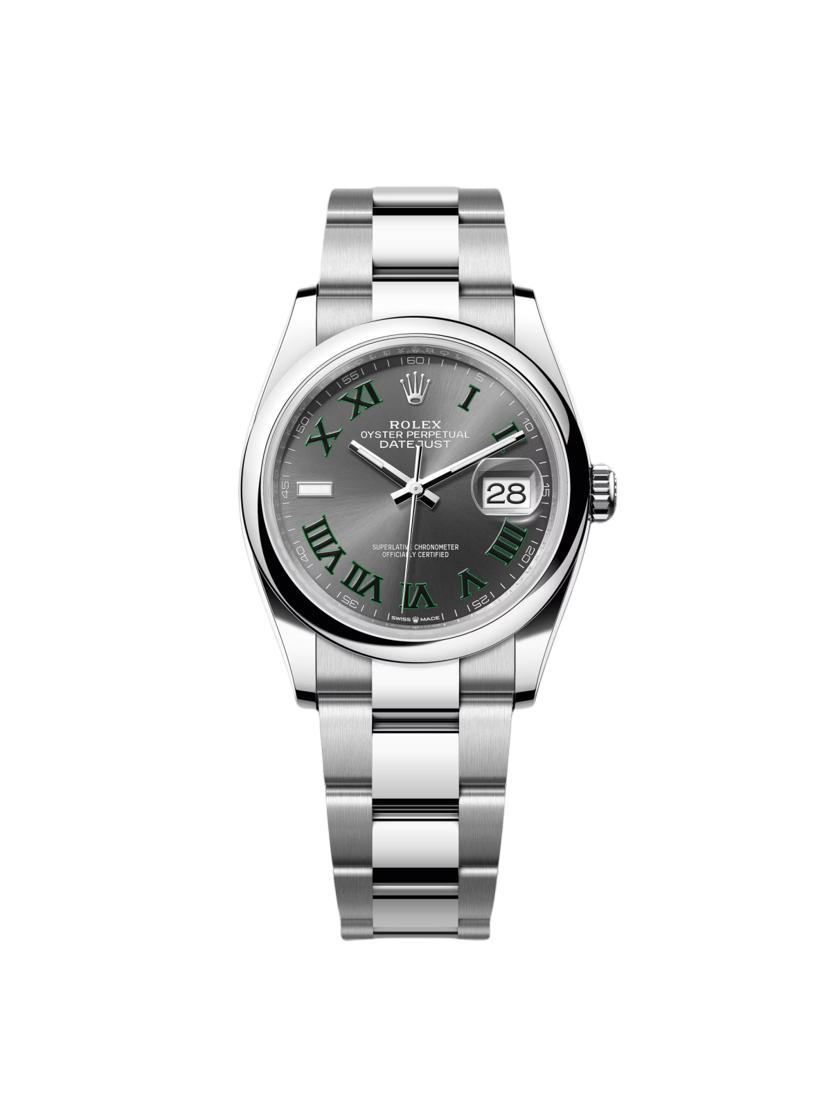 RLX Datejust 36mm 126200 Oyster Perpetual Wimbledon Dial Jubilee Stainless Steel - LITELUX