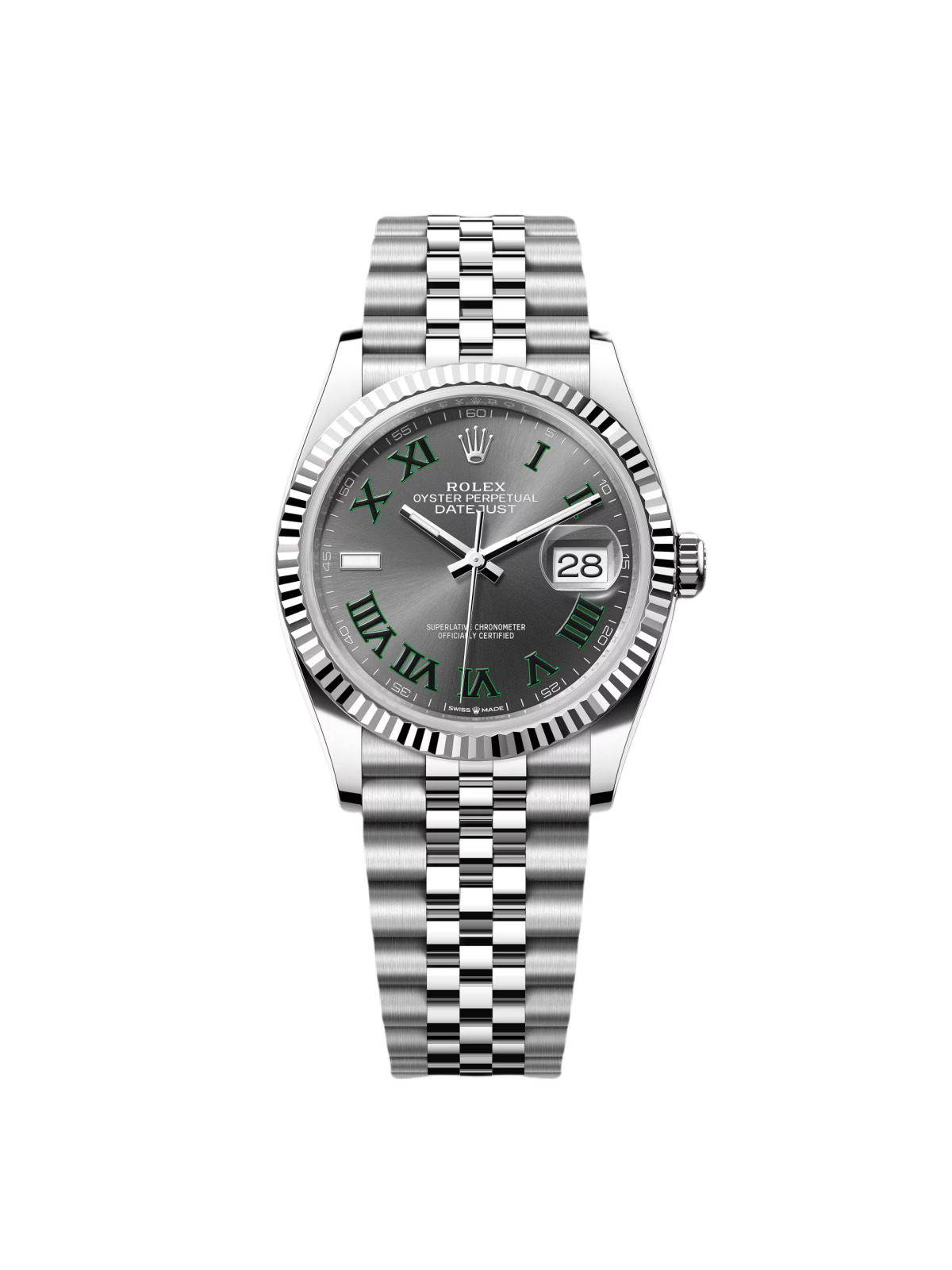 RLX Datejust 36mm 126234 Datejust Slate Roman Dial Jubilee Watch - LITELUX