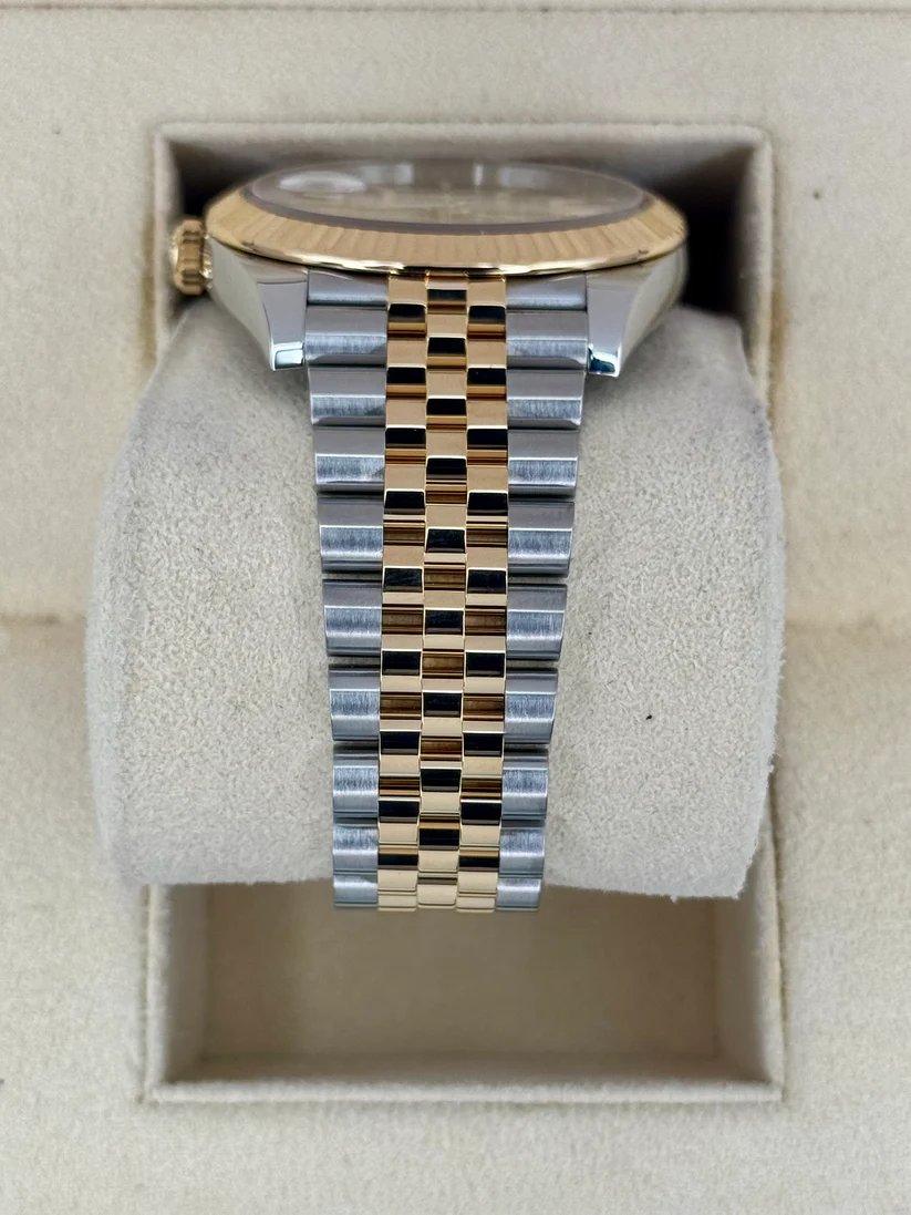 RLX Datejust 41mm Swiss Replica Watch | Two Tone Jubilee Bracele Champagne Fluted Dial Ref 126333 - LITELUX