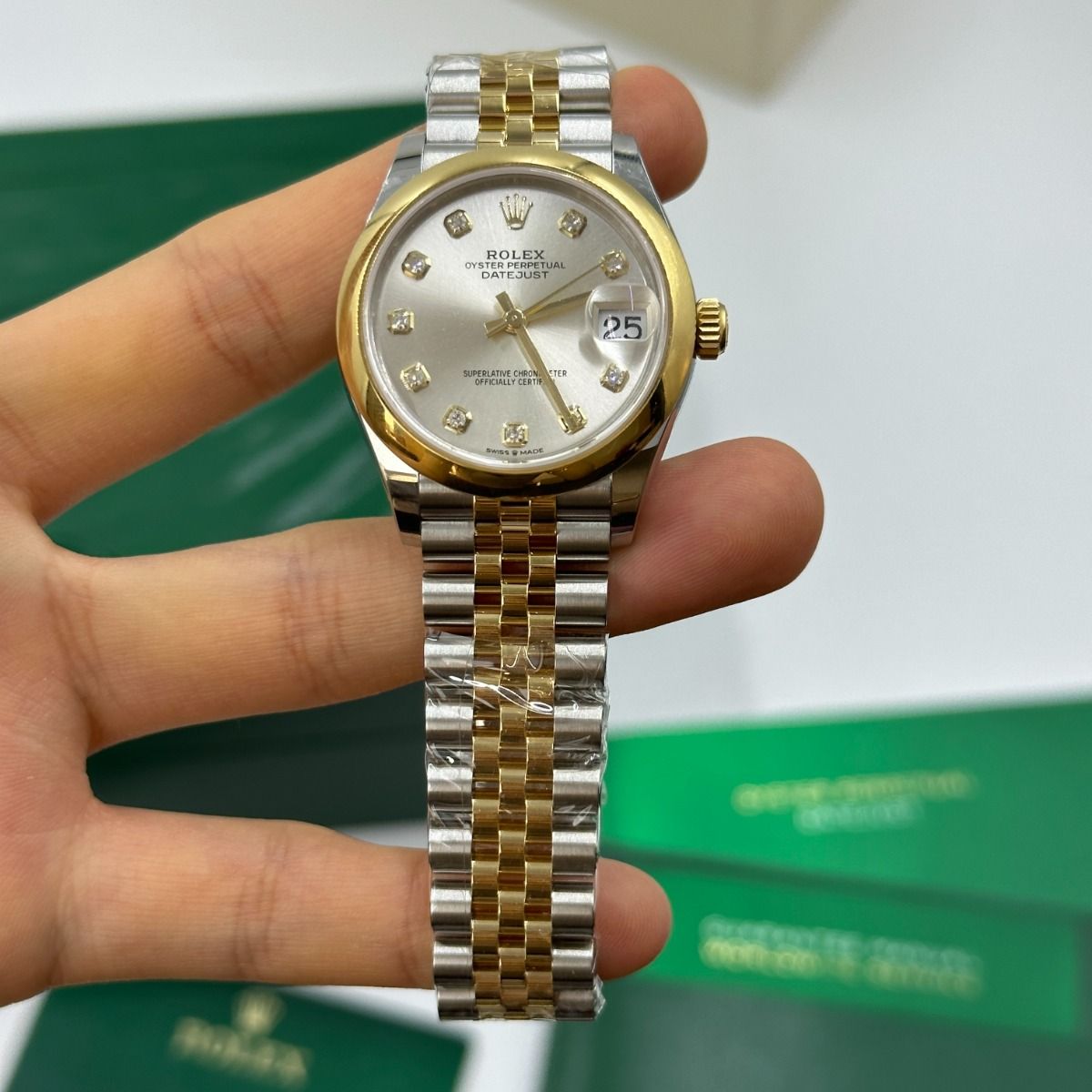 RLX Datejust m278243-0019/0020 31mm Silver Dial Yellow Rolesor Oyster Watch - LITELUX