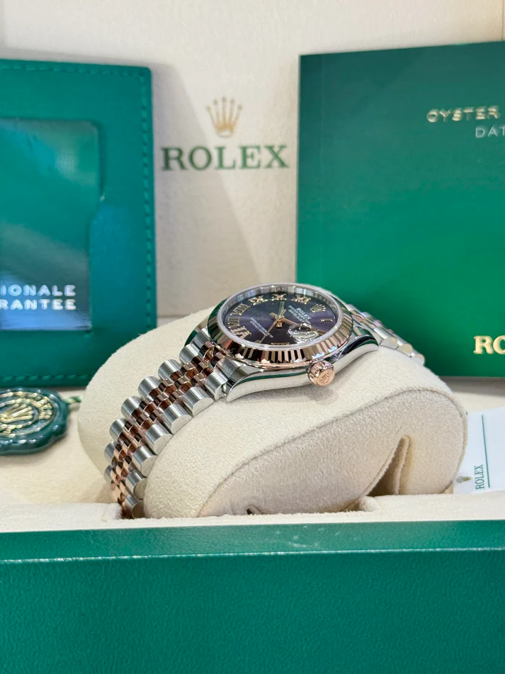 RLX Datejust m278271-0019/0020 Aubergine 31mm Dial Oyster Bracelet Watch - LITELUX