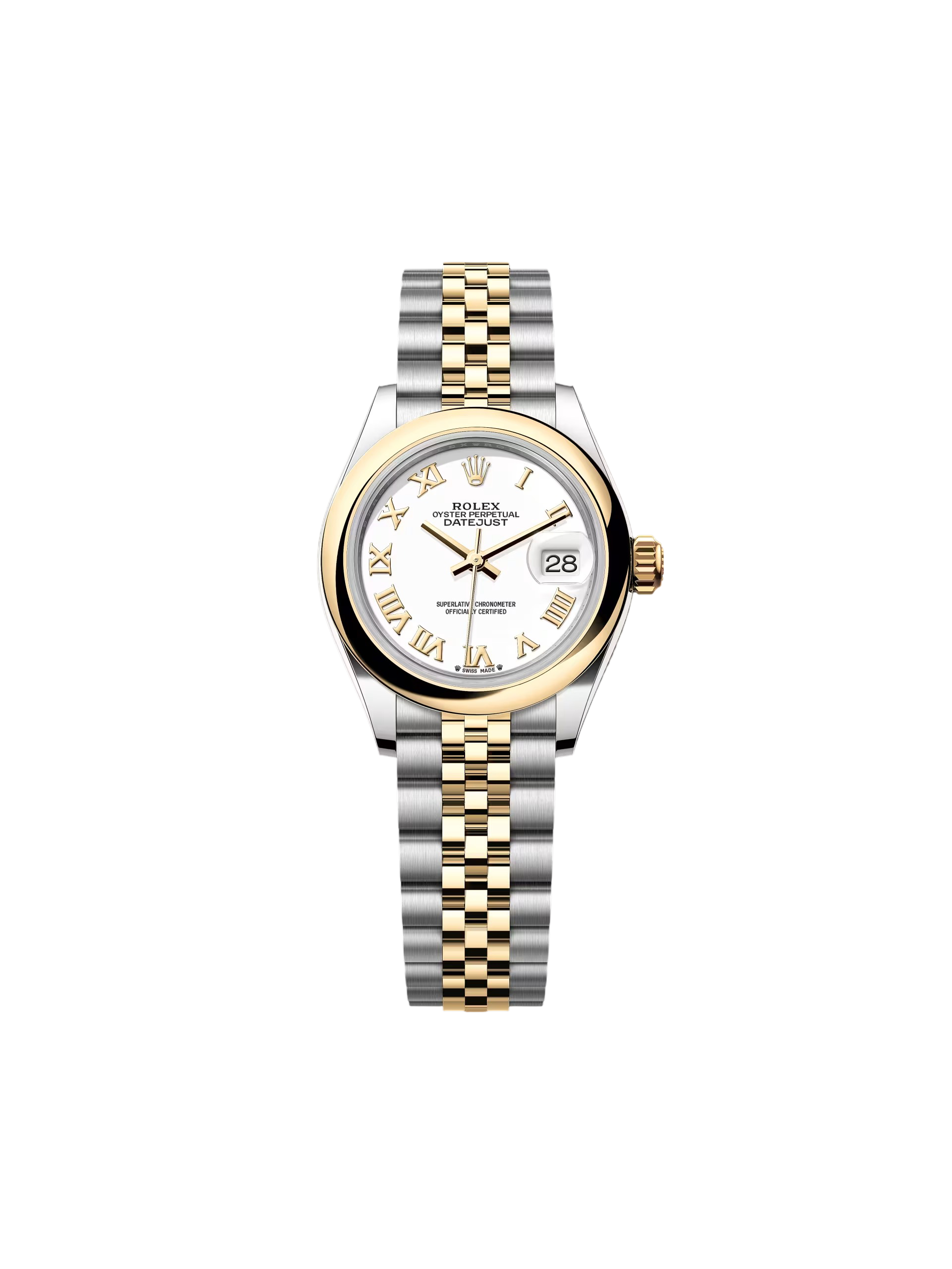 RLX Lady-Datejust 28mm 279163 White Roman Dial Oyster Bracelet - LITELUX