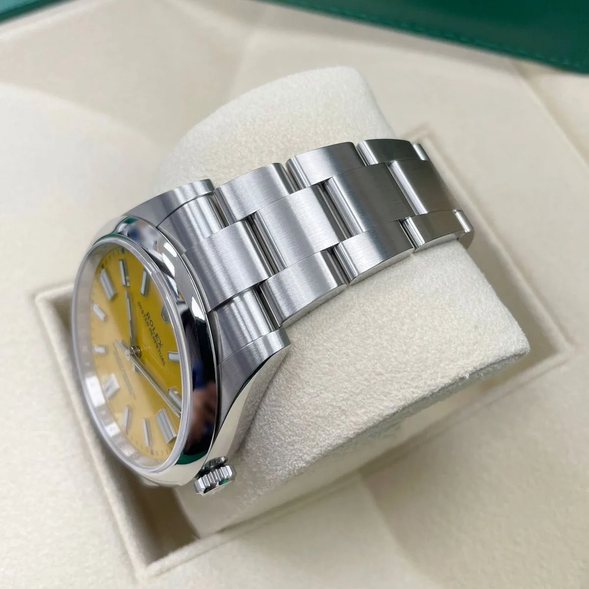 RLX Oyster Perpetual 36mm 126000-0004 Yellow Dial Stainless Steel Oyster Bracelet - LITELUX