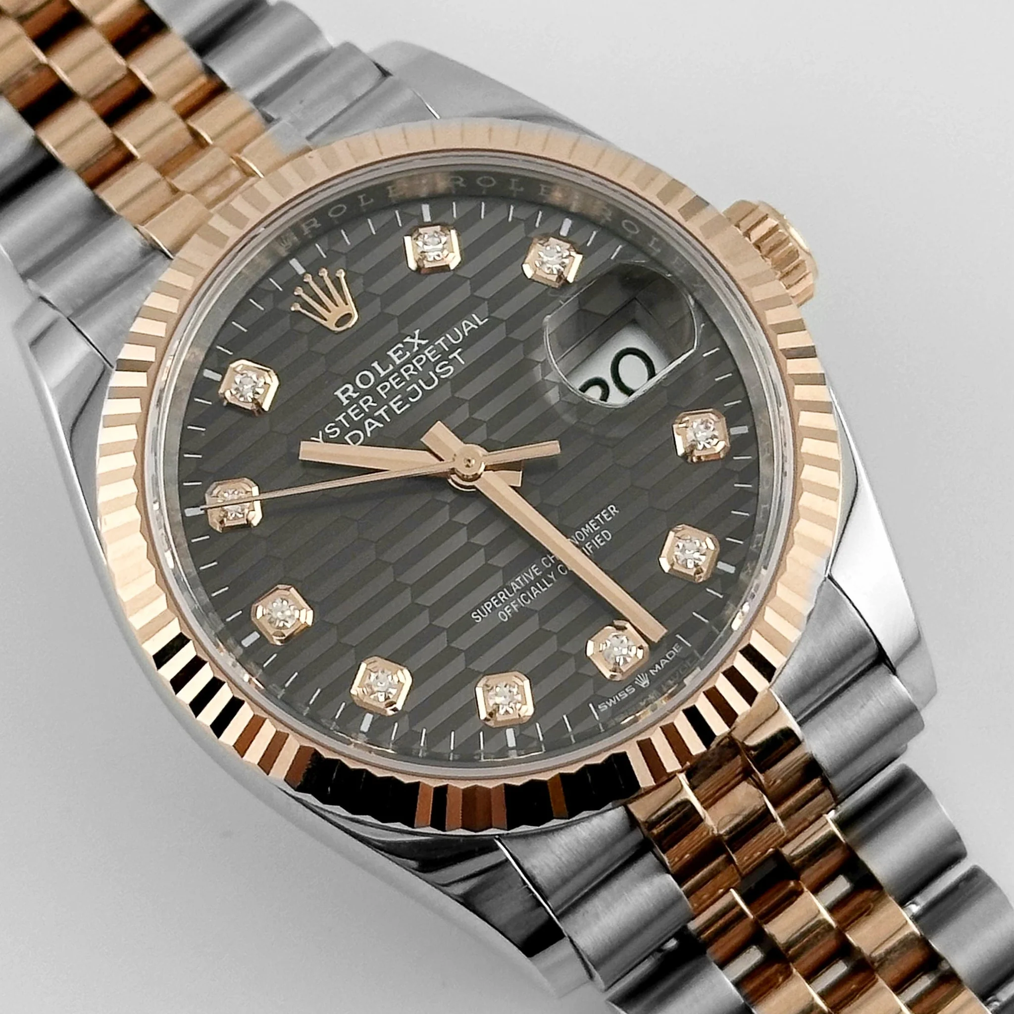 RLX Datejust 36mm 126231 Slate Fluted Motif Dial 36mm Jubilee Bracelet - LITELUX