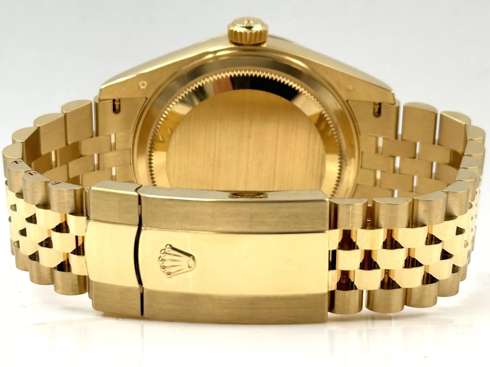 RLX Sky-Dweller 42mm 336938-0006 Yellow Gold White Dial Jubilee - LITELUX