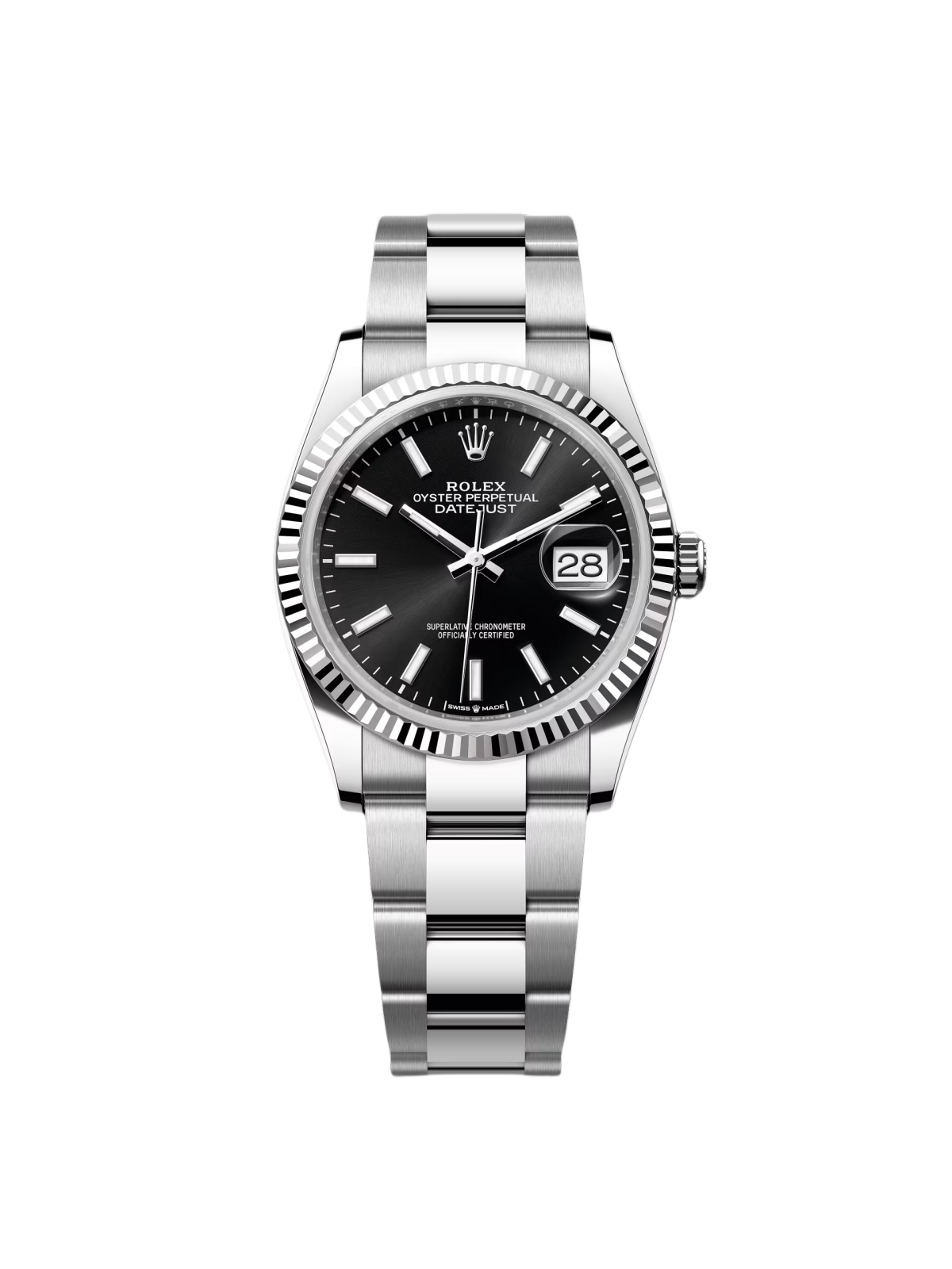RLX Datejust 36mm 126234 Black Index Jubilee Stainless Steel Mens Watch - LITELUX