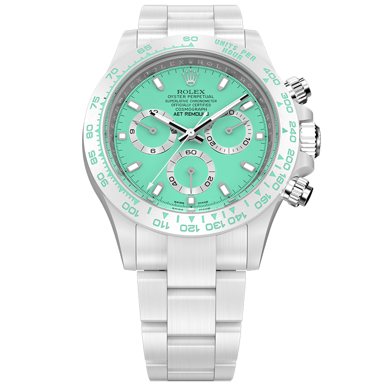 12A(Swiss movement)This product is out of stock. If you need to purchase it, please contact us to customize it.Rolex Daytona BISCAY GREEN WHITE CERAMIC - LITELUX