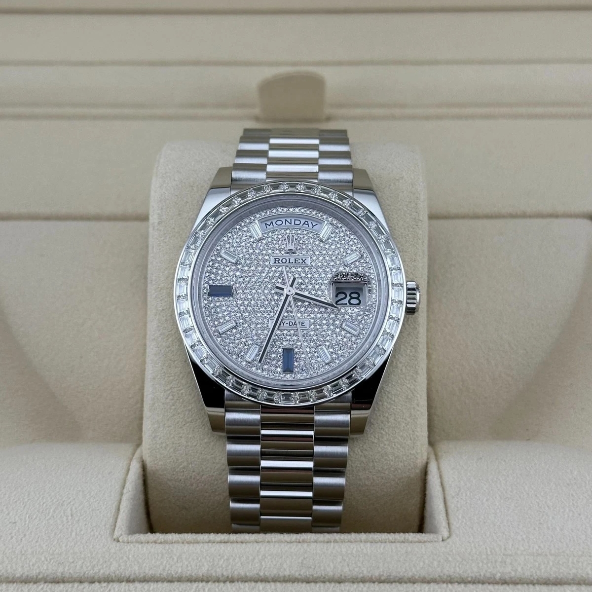 RLX Day-Date 40mm 228396TBR-0021 Diamonds Sapphires Dial - LITELUX