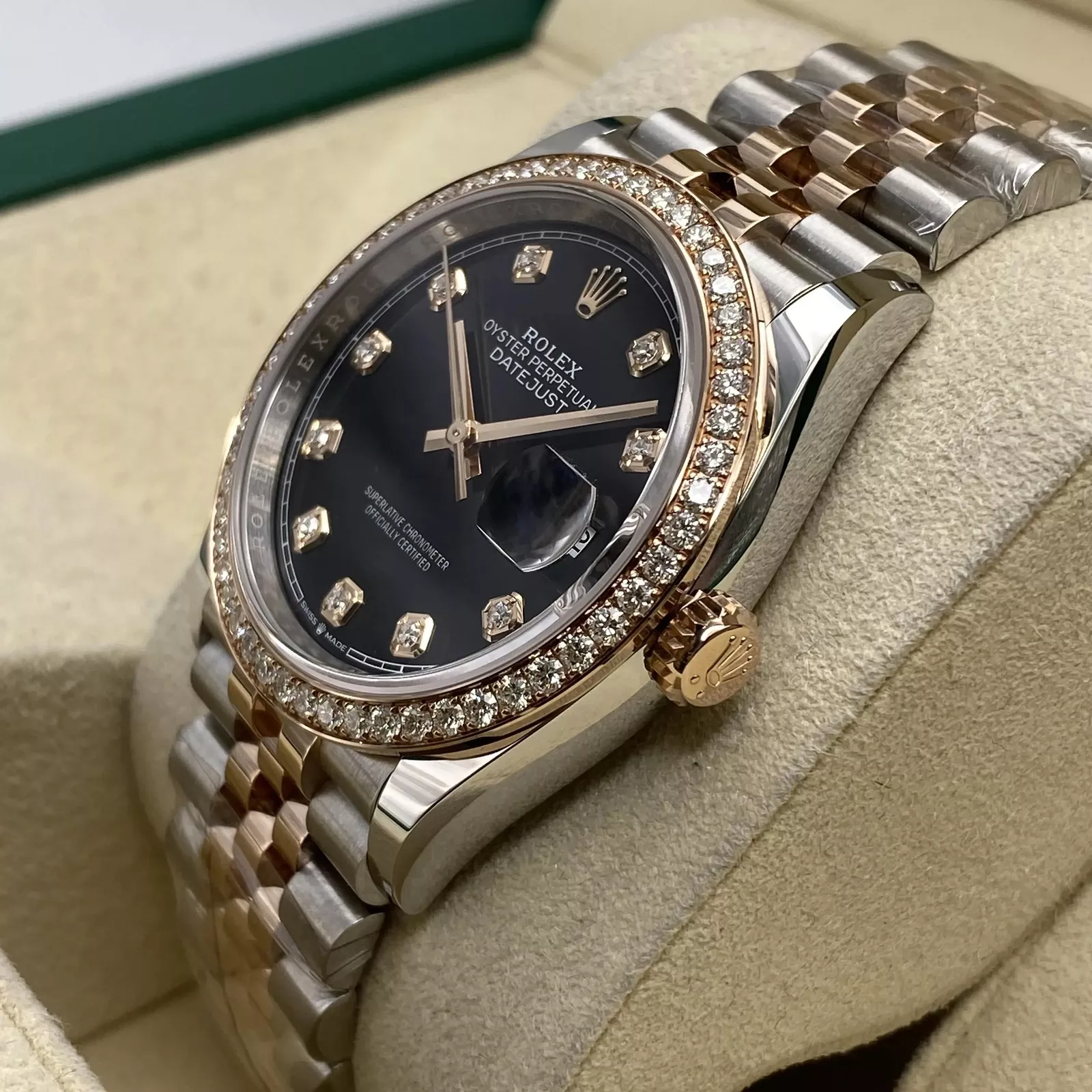 RLX Datejust 36mm 126281 Black Dial Jubilee Bracelet - LITELUX