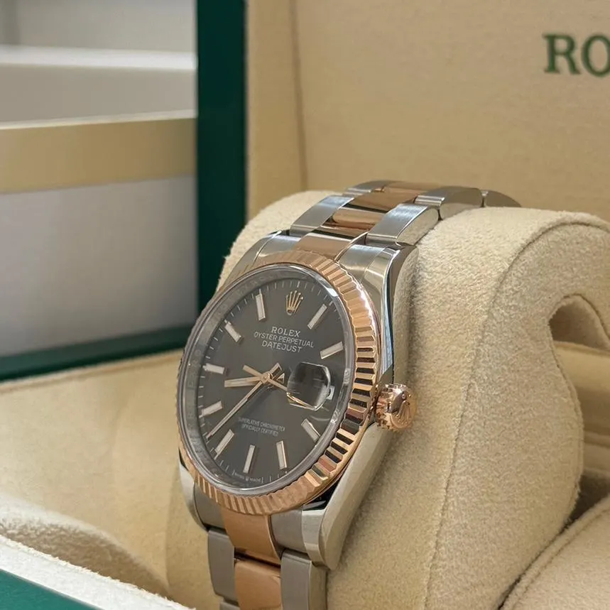 RLX Datejust 36mm 126231 Slate/Gray Dial Oystersteel and 18K Rose gold Oyster Bracelet - LITELUX