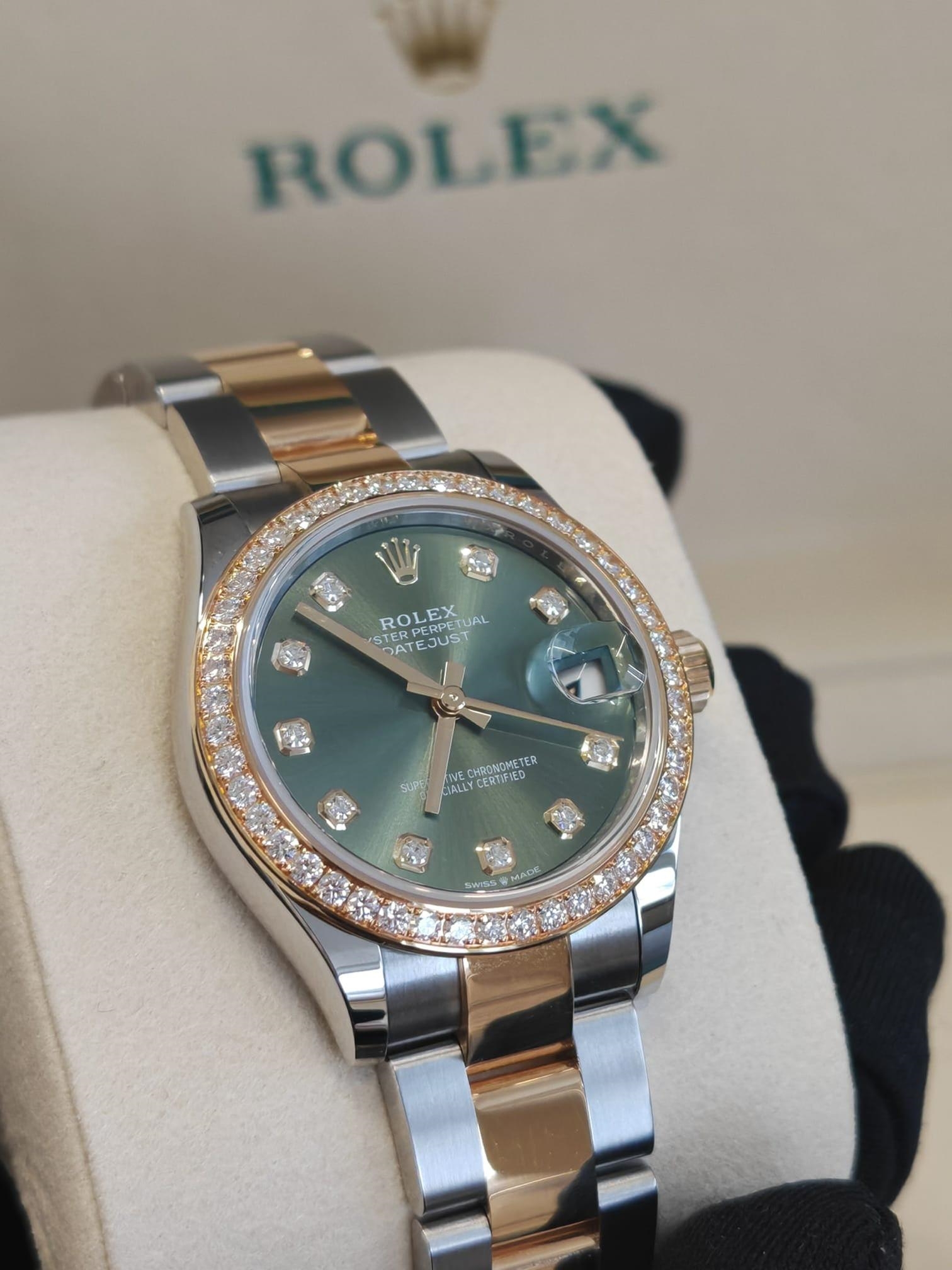 RLX Datejust m278383RBR-0029/0030 31mm Olive Green Dial Oyster Bracelet - LITELUX