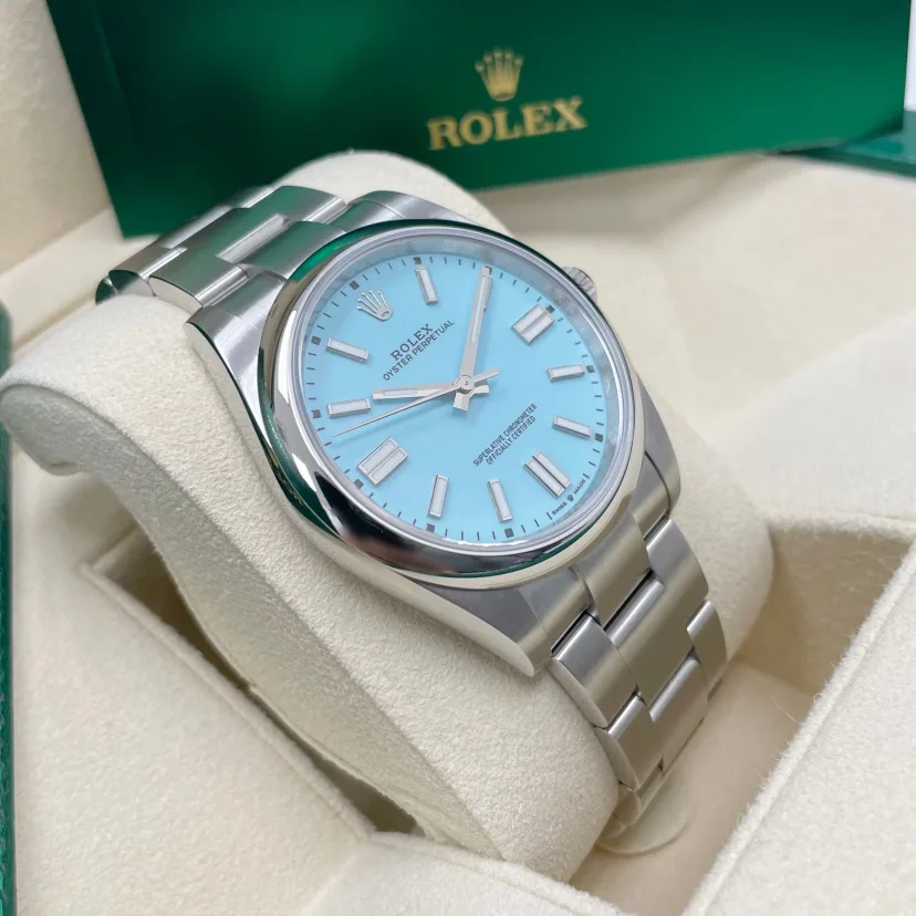 RLX 124300 Oyster Perpetual 41mm Oyster Perpetual Turquoise Index Dial - LITELUX
