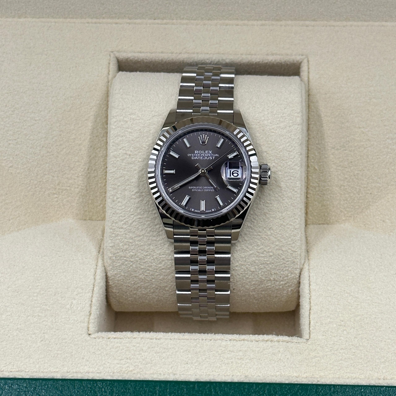 RLX Lady-Datejust 28mm 279174 Dark Grey Dial Oyster Bracelet - LITELUX