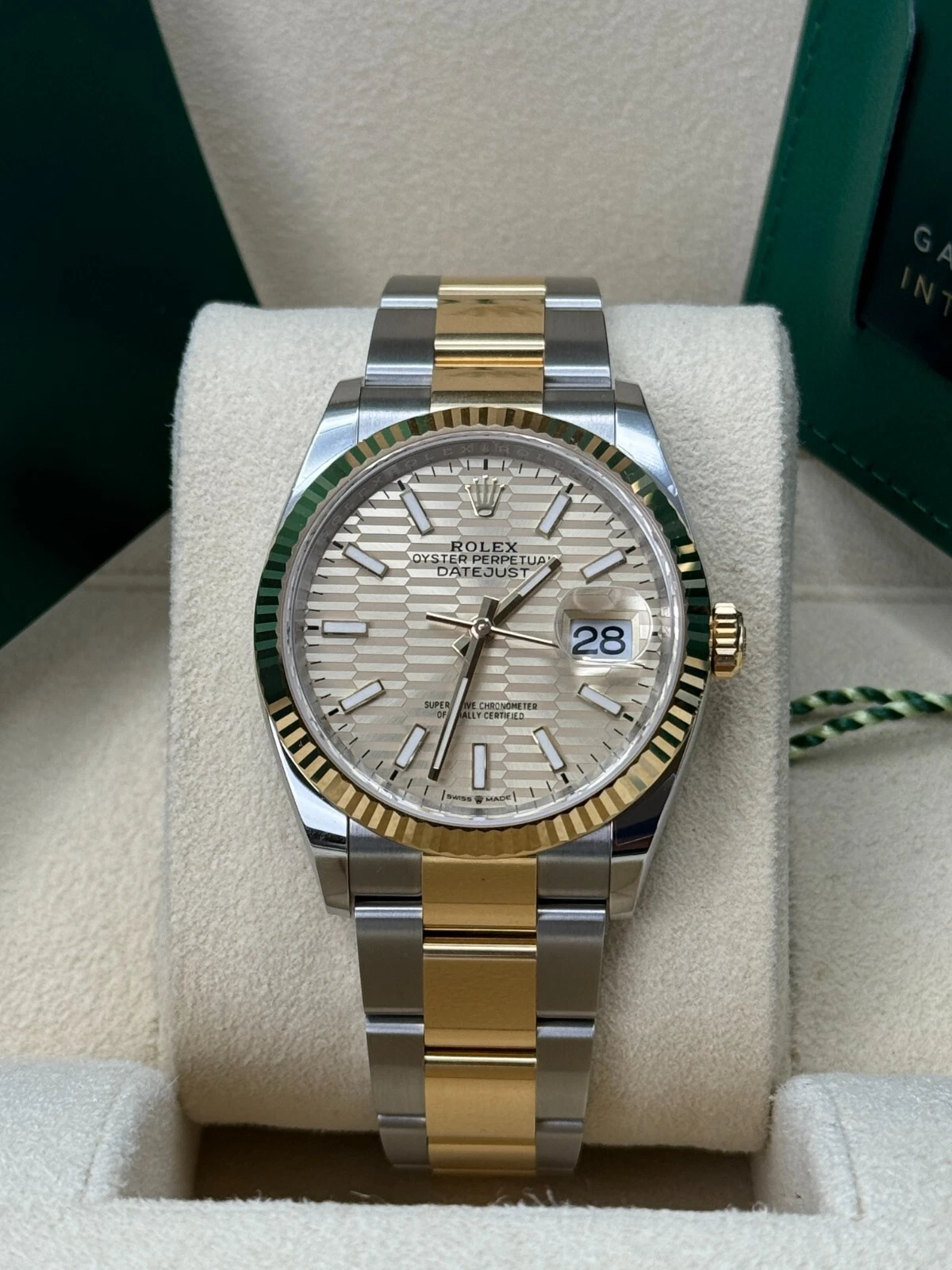 RLX Datejust 36mm 126233 Golden Fluted Motif 36mm Dial Oyster Bracelet - LITELUX