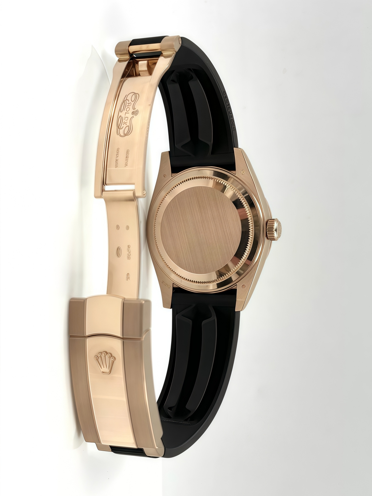 RLX Sky-Dweller 42mm Rose Gold Chocolate Dial Oysterflex - 336235 - LITELUX
