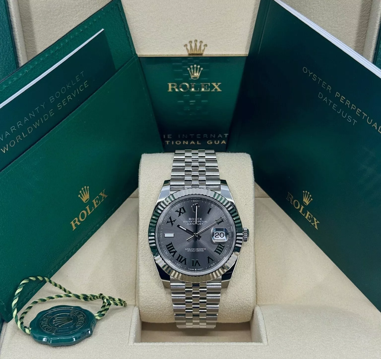 RLX Datejust 36mm 126234 Datejust Slate Roman Dial Jubilee Watch - LITELUX