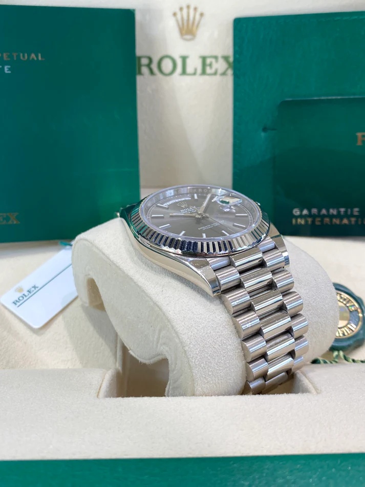 RLX Day-Date 40mm Slate Diamonds Dial 228236-0013 - LITELUX
