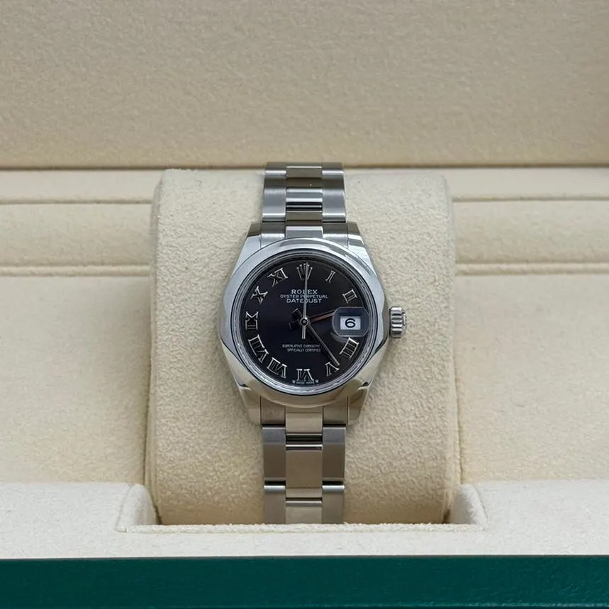 RLX Lady-Datejust 28mm m279160 Oyster Perpetual Dark Grey Dial Oyster Bracelet - LITELUX