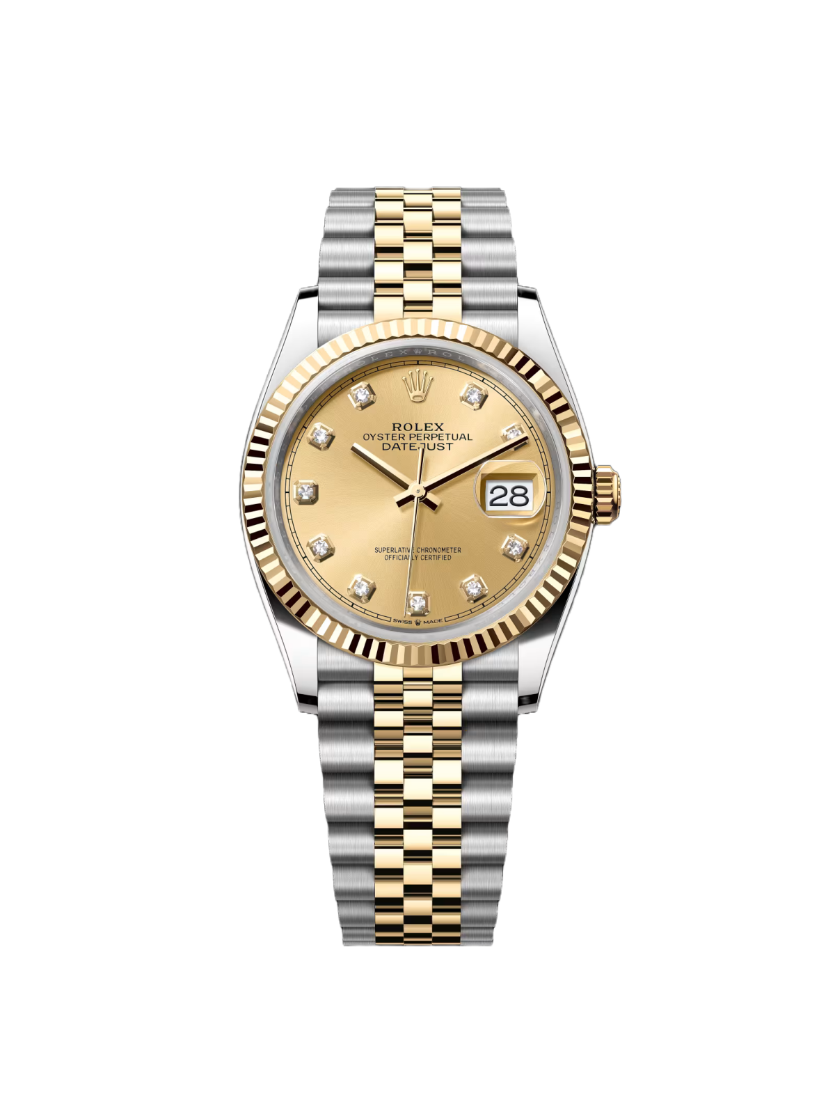 RLX Datejust 36mm 126233 Champagne Dial Jubilee Bracelet Watch - LITELUX