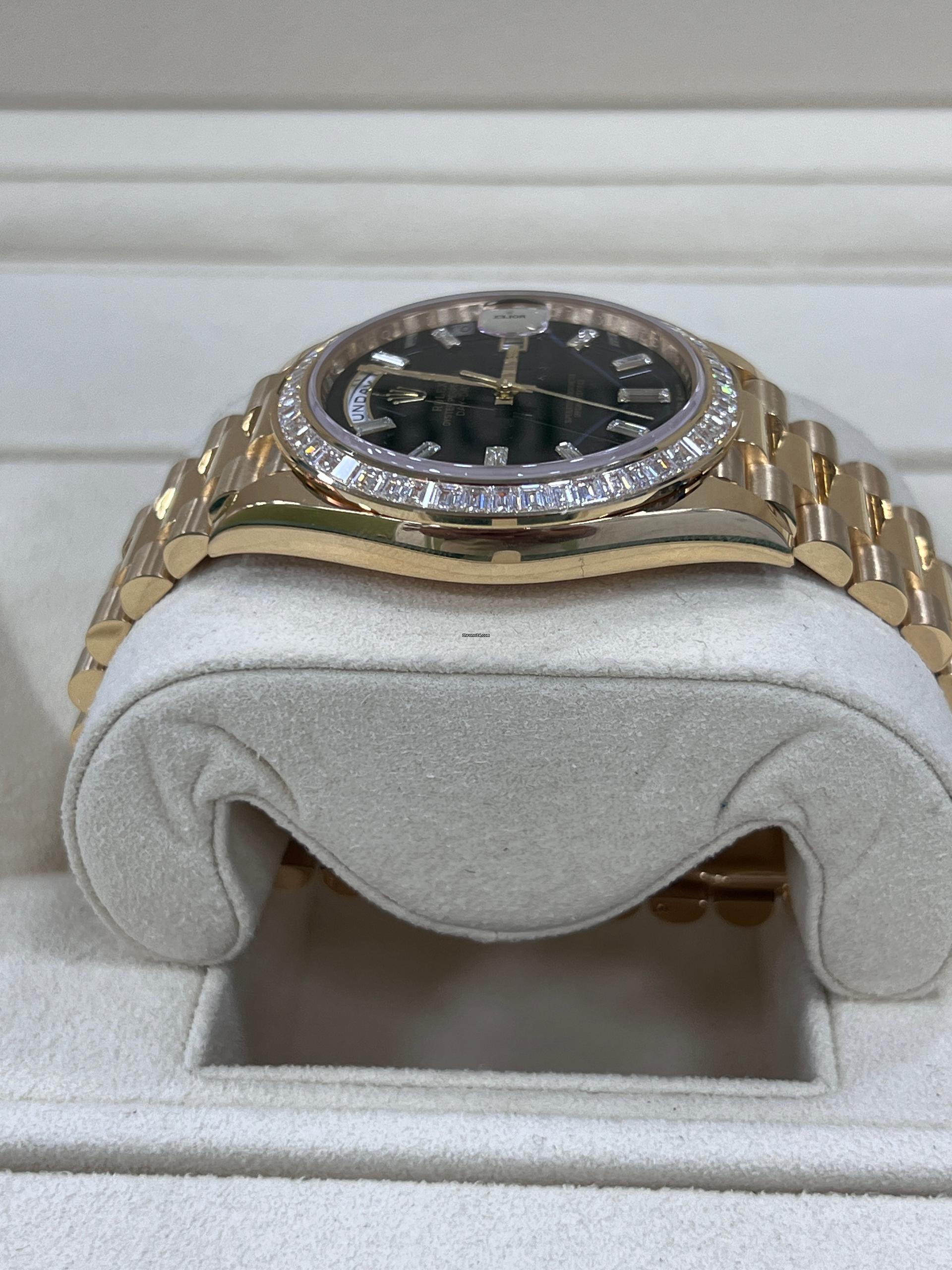 RLX Day-Date 40mm 228398TBR-0038 Onyx Dial President Watch - LITELUX