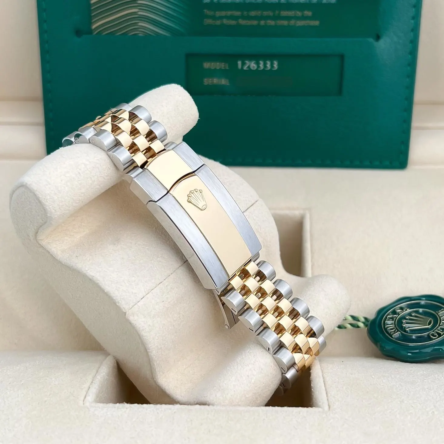 RLX Datejust 41mm 126333 Two-Tone Yellow Gold Fluted Bezel 