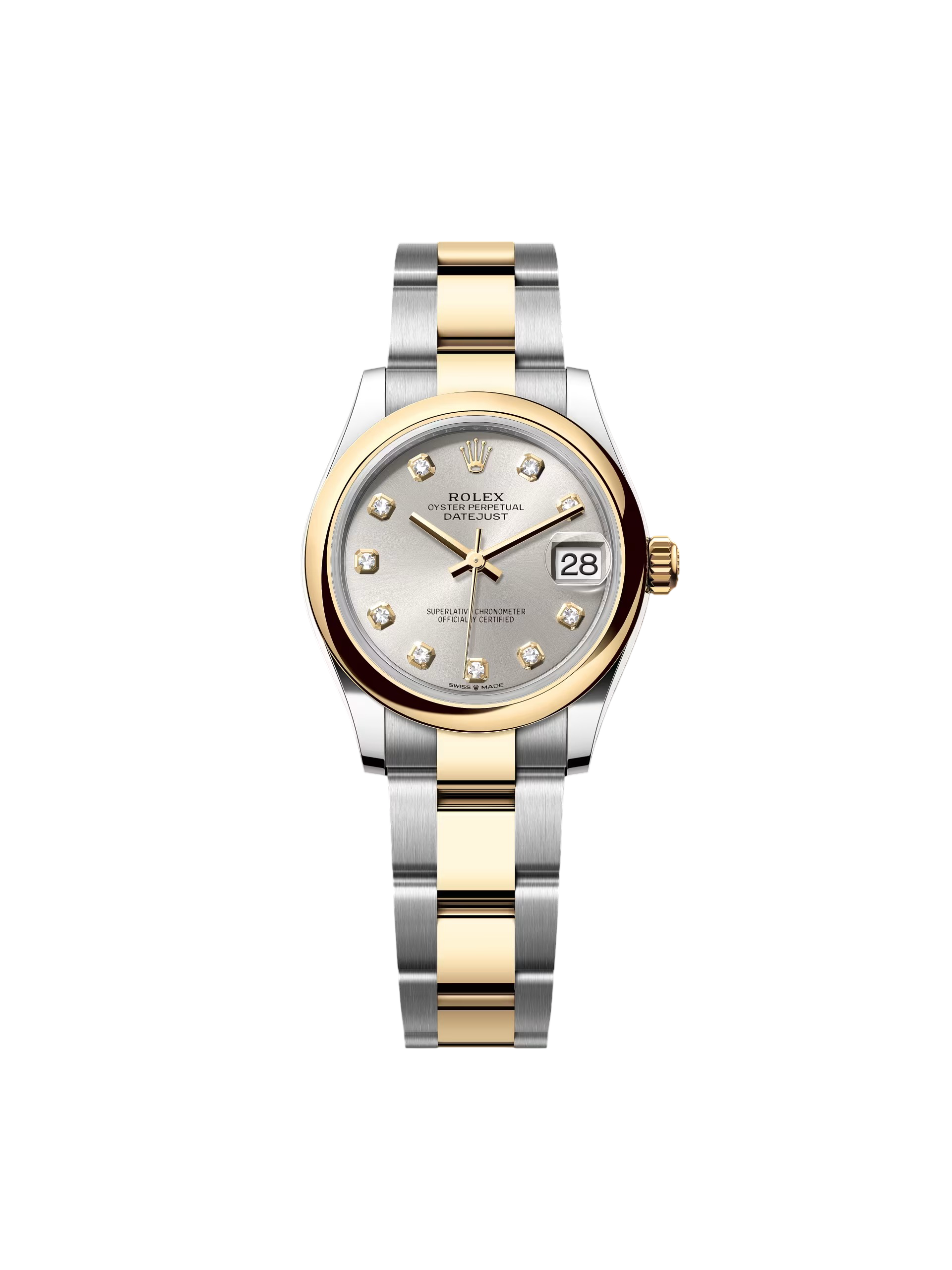 RLX Datejust m278243-0019/0020 31mm Silver Dial Yellow Rolesor Oyster Watch - LITELUX
