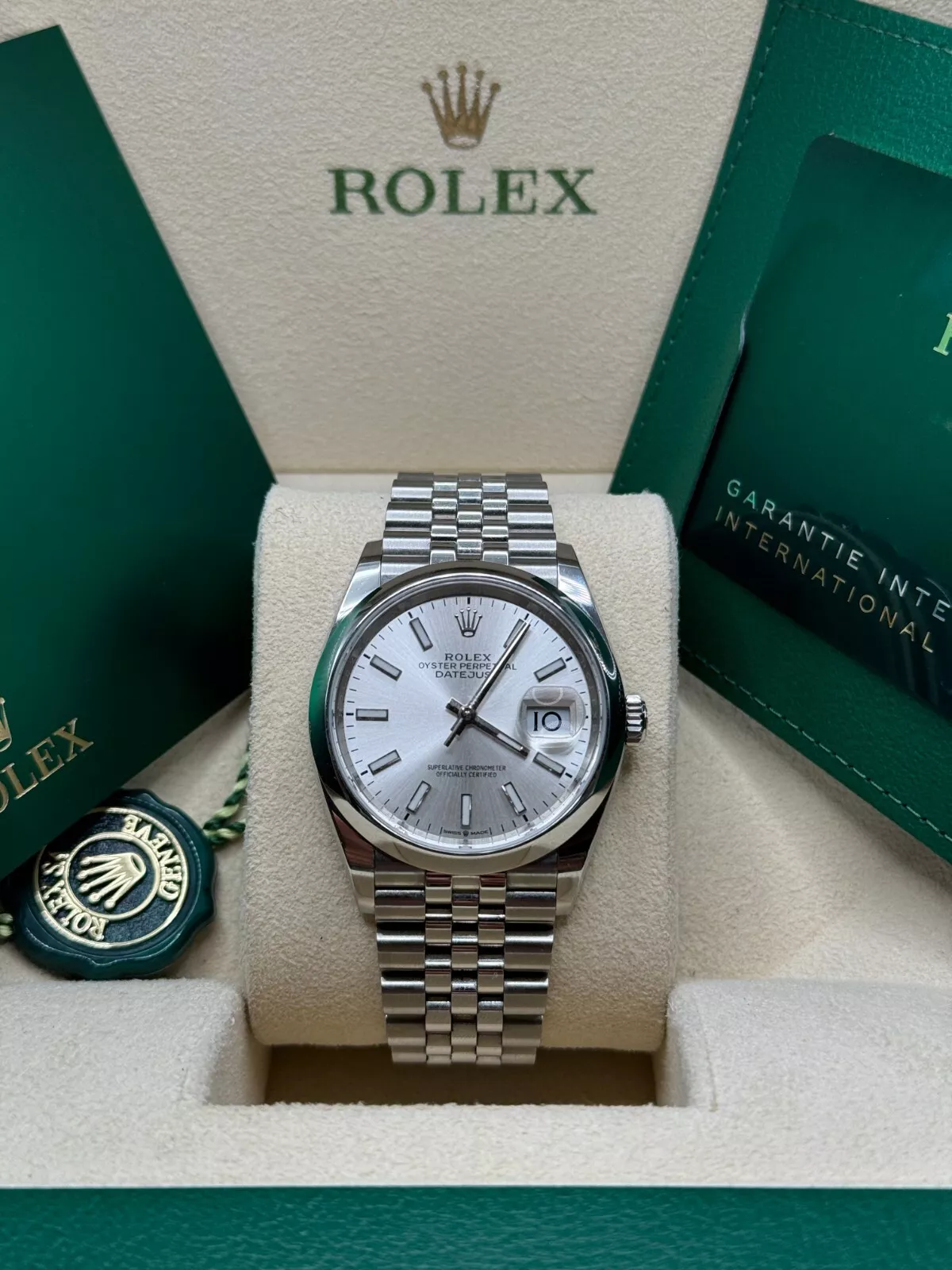 RLX Datejust 36mm 126200 Oyster Perpetual Silver Dial Jubilee Stainless Steel - LITELUX
