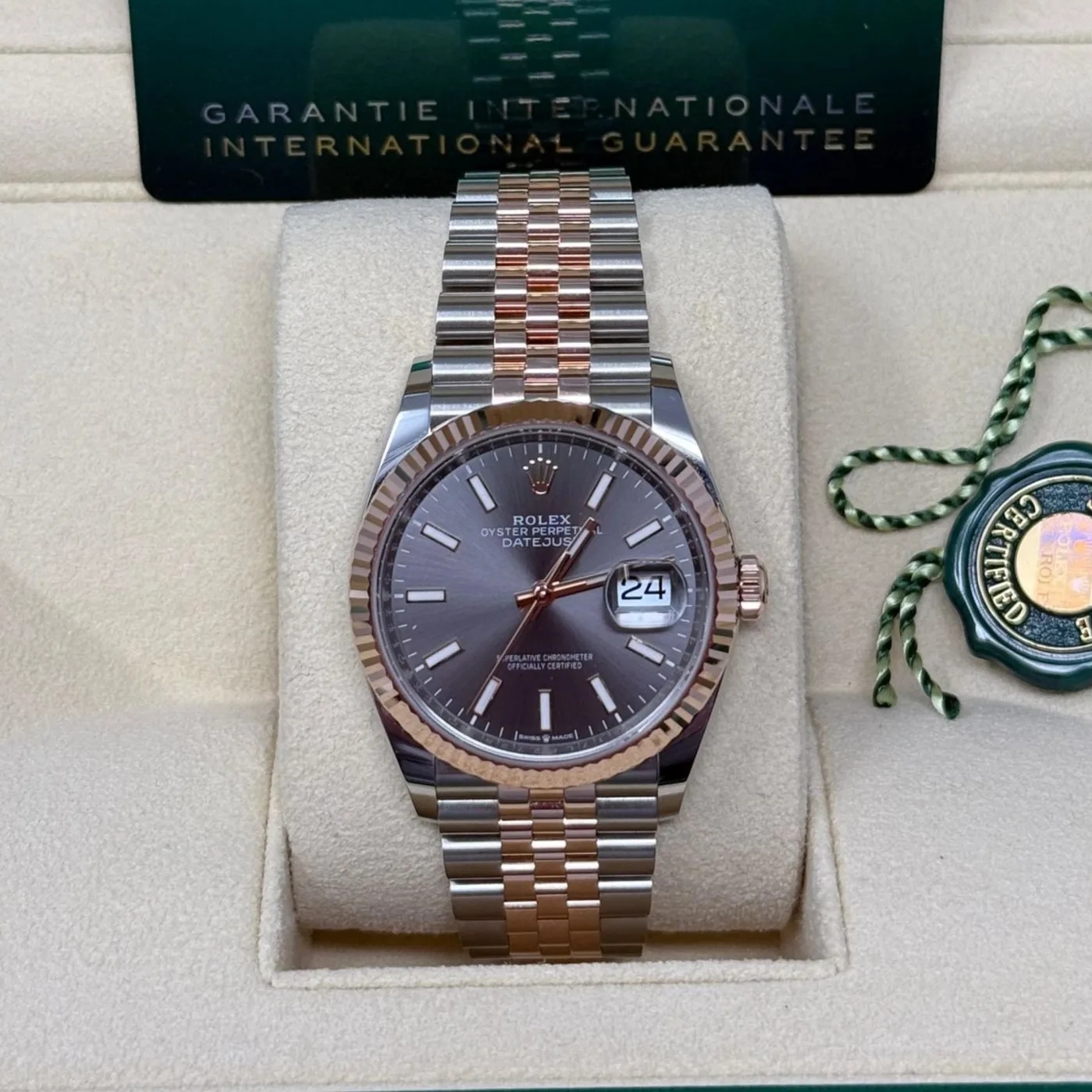 RLX Datejust 36mm 126231 Slate/Gray Dial Oystersteel and 18K Rose gold Oyster Bracelet - LITELUX