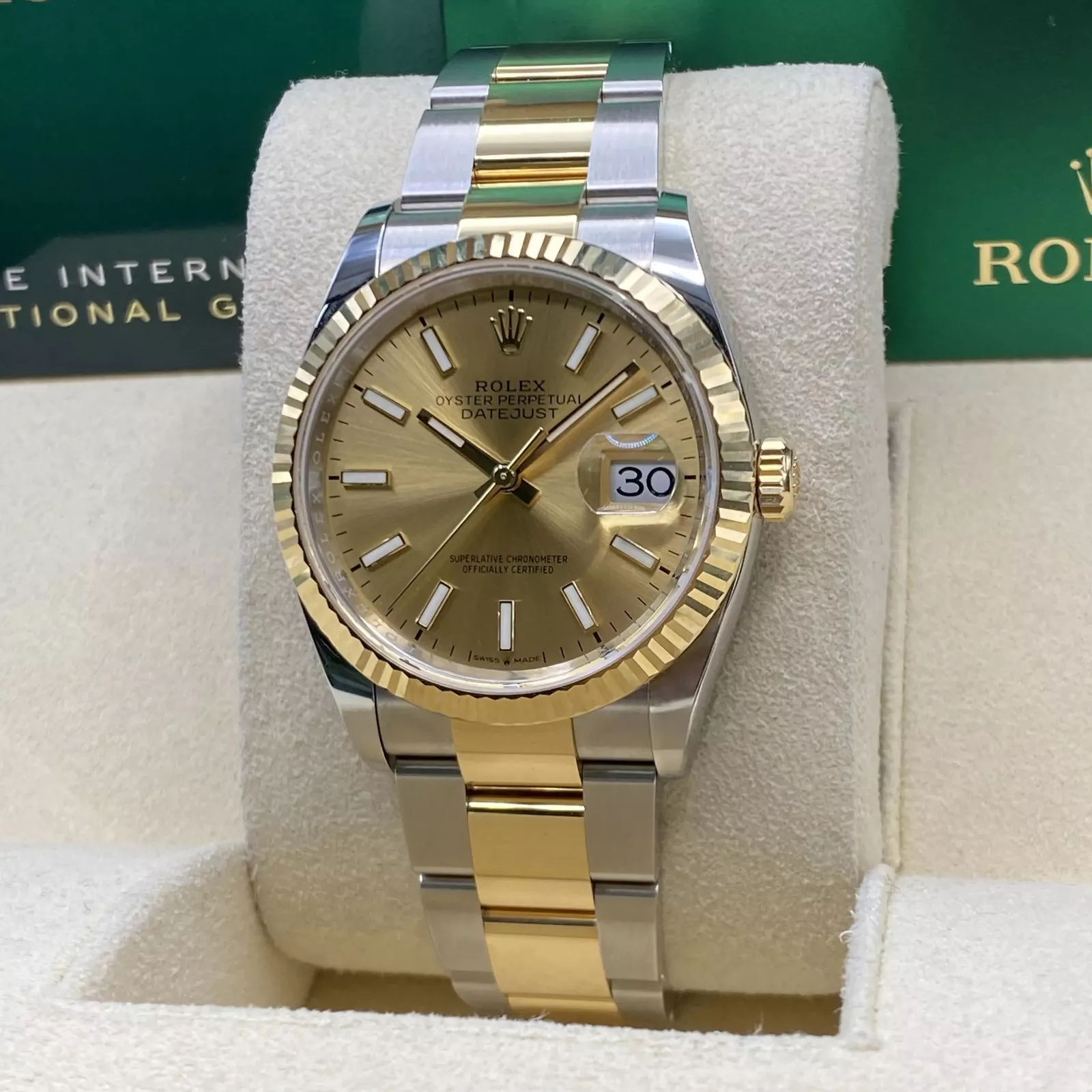 RLX Datejust 36mm 126233 Champagne Dial Jubilee Bracelet Watch - LITELUX