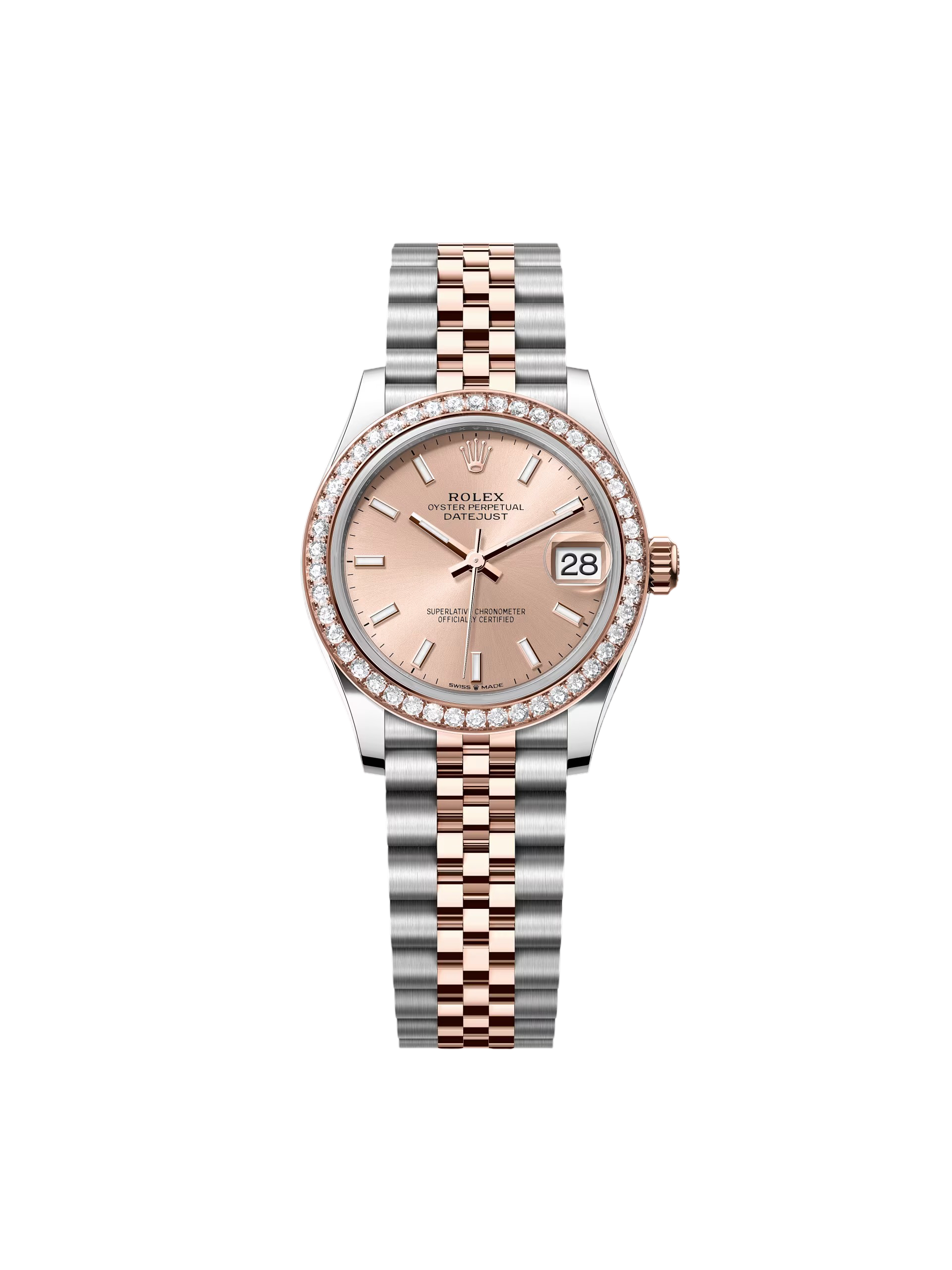 RLX Datejust m278381-0009/0010 Rose Dial Diamond-Set Bezel 31mm - LITELUX