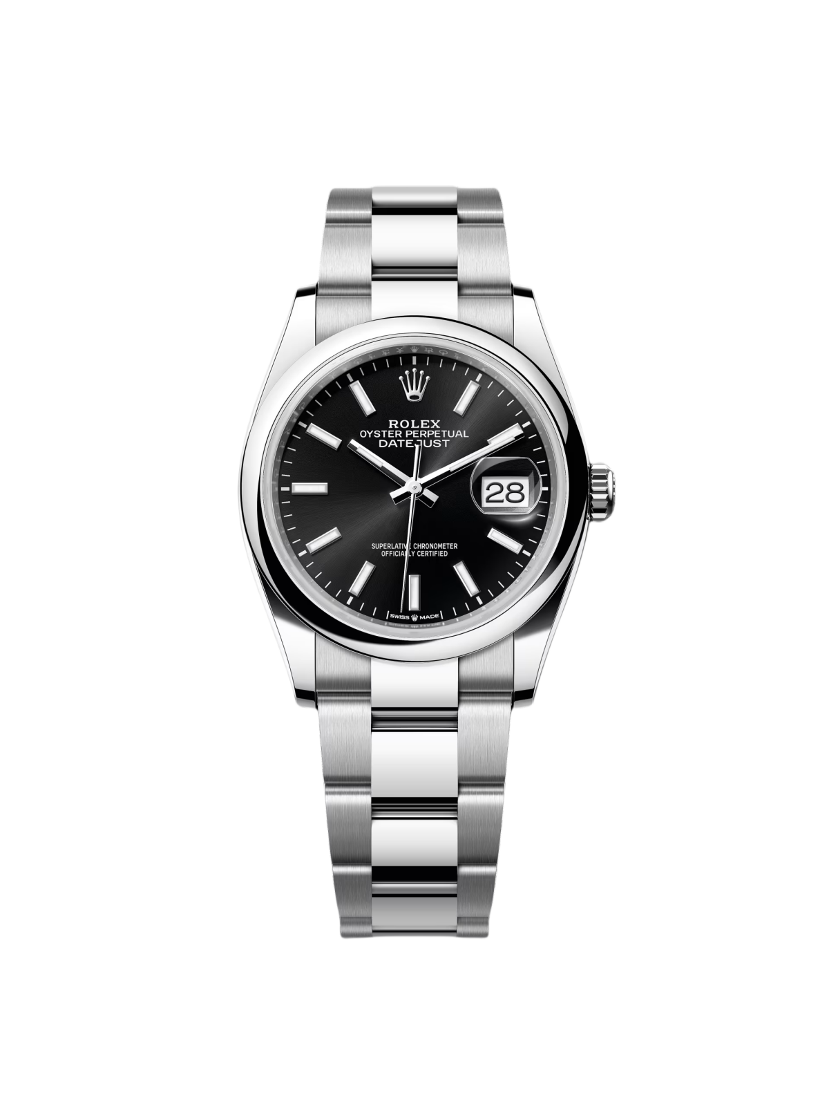 RLX Datejust 36mm 126200 Stainless Steel Black Dial Jubilee Watch - LITELUX