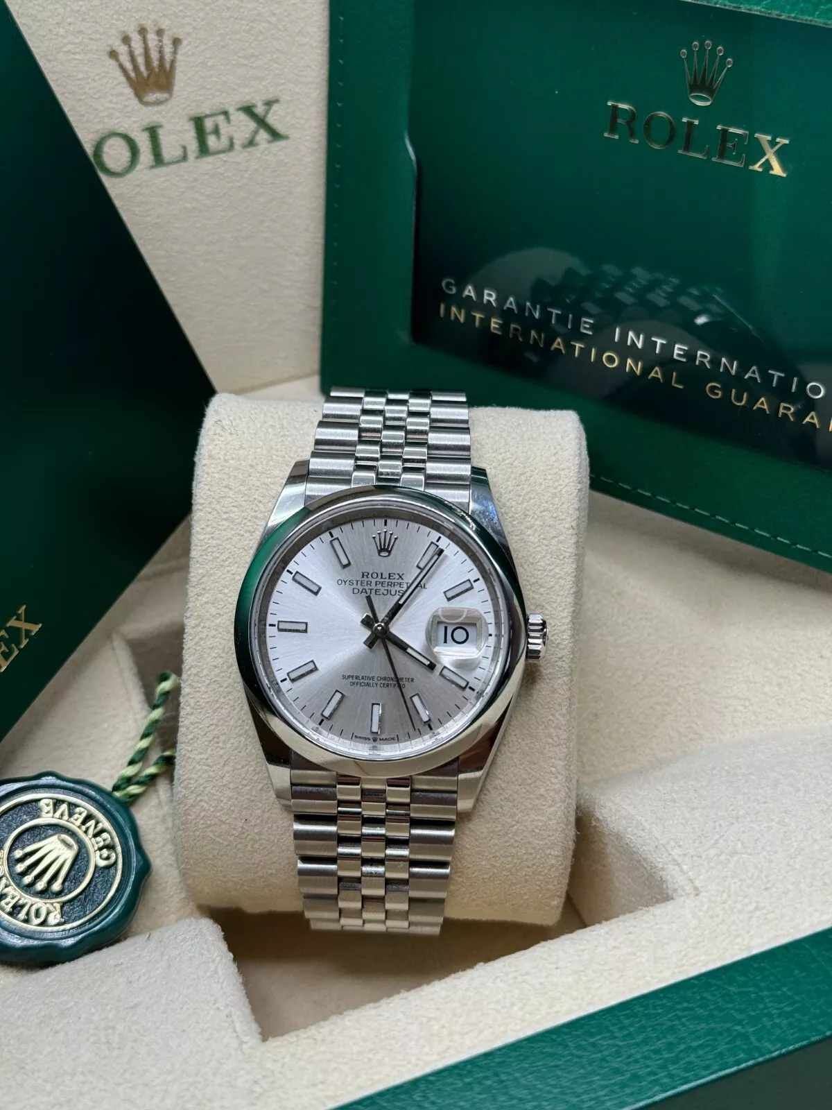 RLX Datejust 36mm 126200 Oyster Perpetual Silver Dial Jubilee Stainless Steel - LITELUX