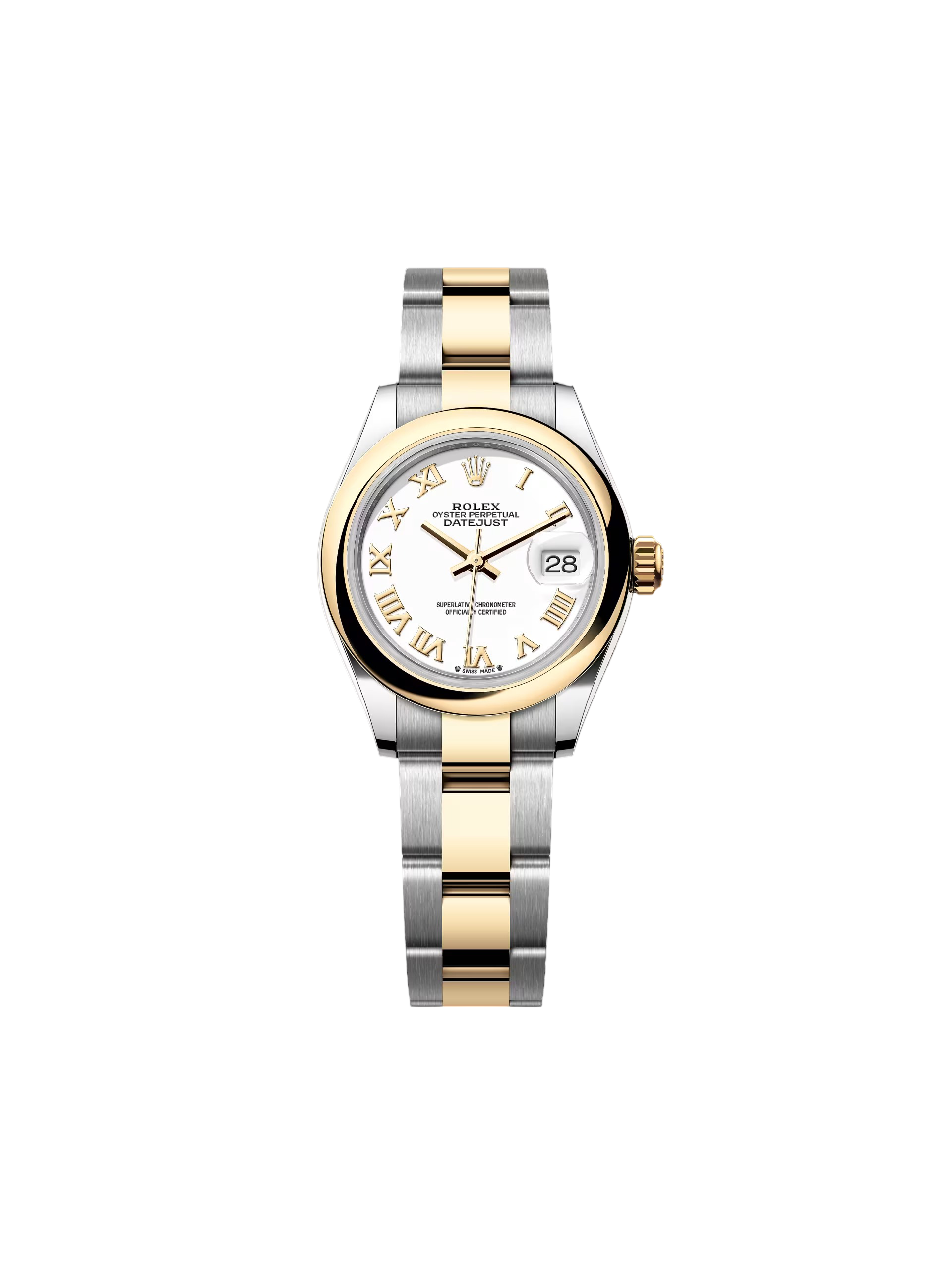 RLX Lady-Datejust 28mm 279163 White Roman Dial Oyster Bracelet - LITELUX
