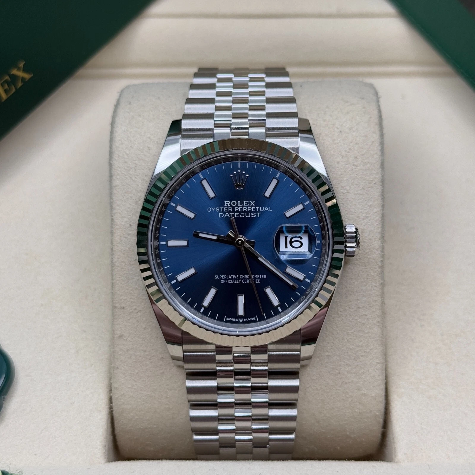 RLX Datejust 36mm 126234 Blue Index Dial 36mm Oyster Stainless Steel - LITELUX
