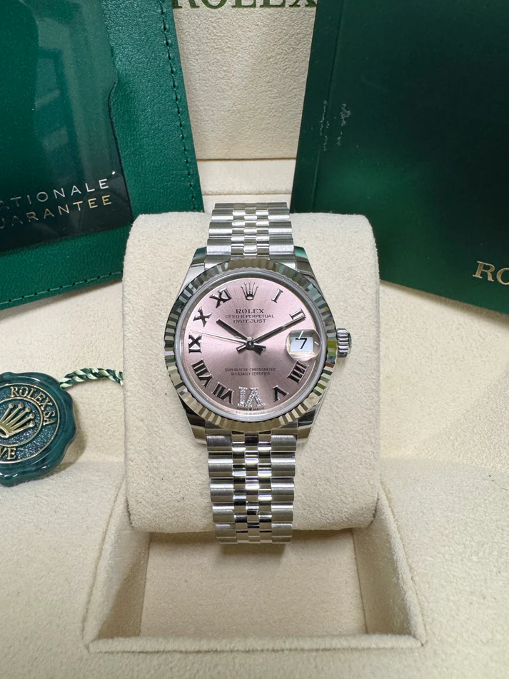 RLX Datejust m278274-0023/0024 Pink 31mm Dial Oyster Watch - LITELUX