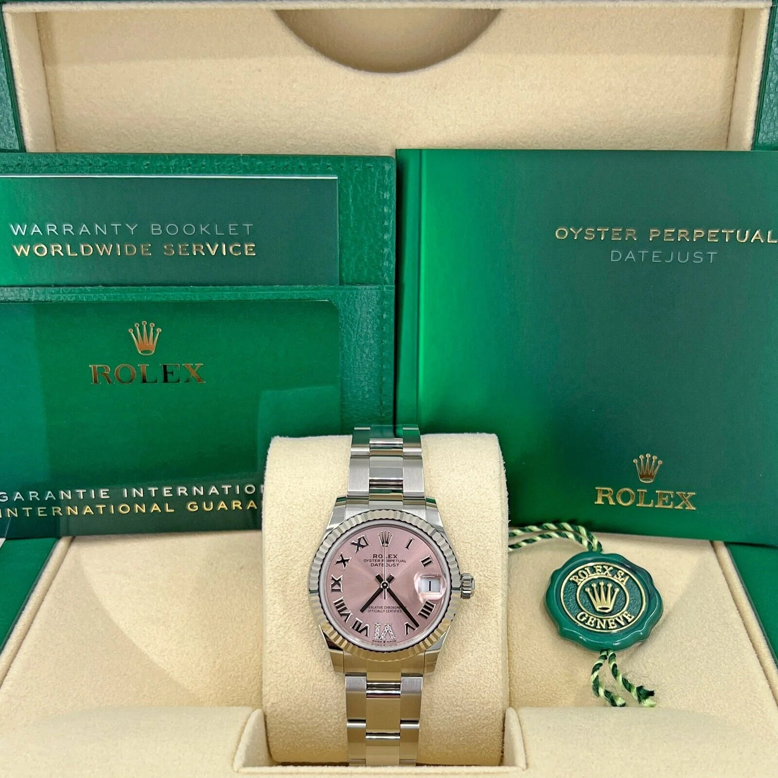 RLX Datejust m278274-0023/0024 Pink 31mm Dial Oyster Watch - LITELUX