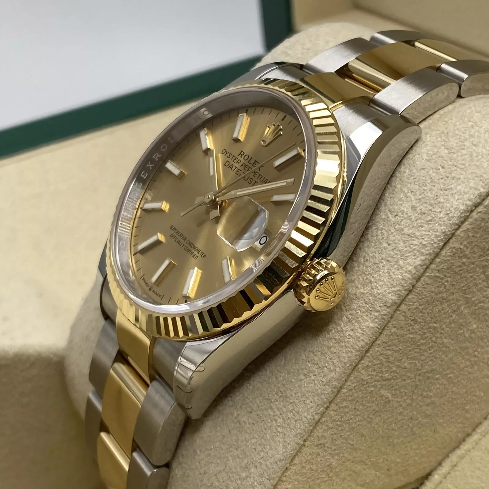 RLX Datejust 36mm 126233 Champagne Dial Jubilee Bracelet Watch - LITELUX